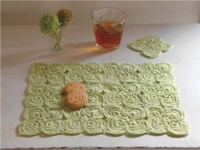 Gosyo Crochet Placemat and Coaster